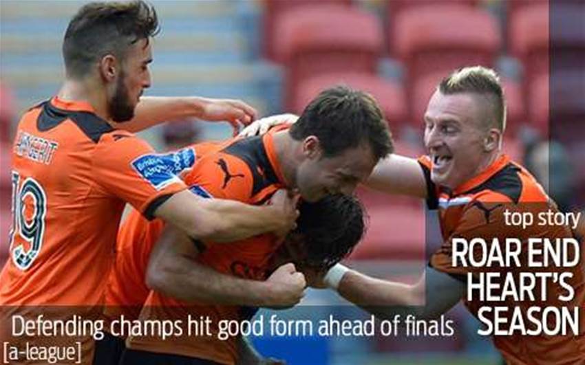 Slick Roar dash Heart's finals hopes  Slick Roar dash Heart's finals hopes