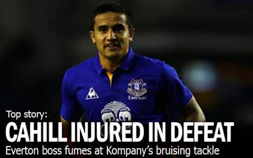 Cahill Injured In Everton Defeat Cahill Injured In Everton Defeat