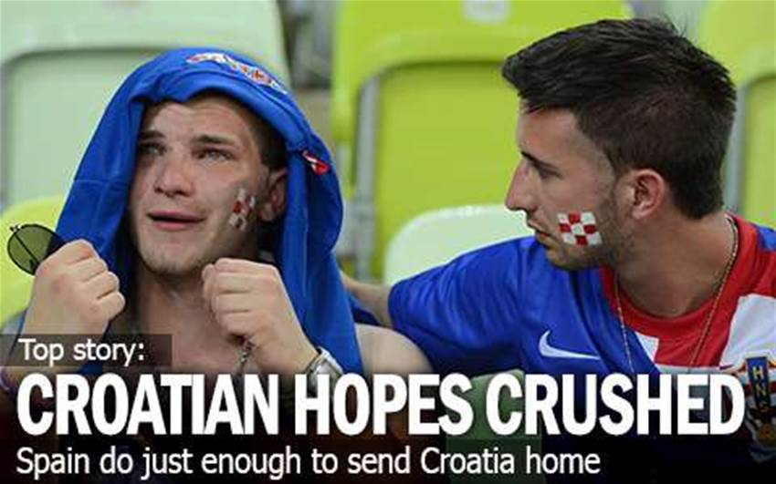 Spain Scrape Past Croatia Spain Scrape Past Croatia
