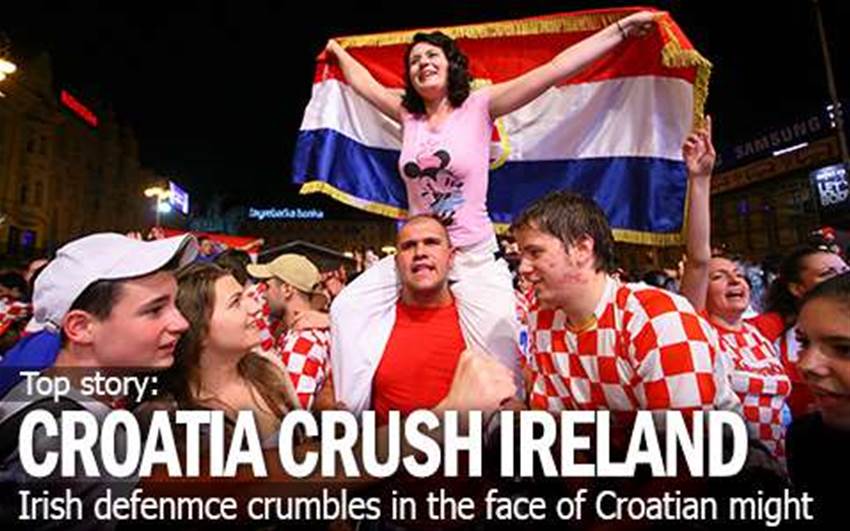 Ireland Crushed By Croatia Ireland Crushed By Croatia