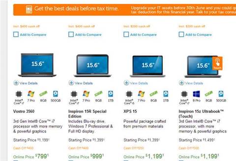 Laptop sale: Dell Inspiron 15R, XPS 15, Inspiron 15z Ultrabook on sale