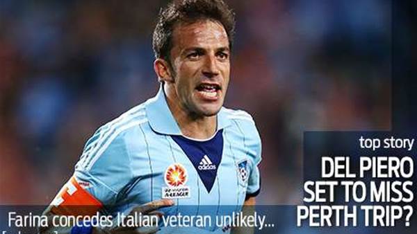 Del Piero in doubt for Glory trip