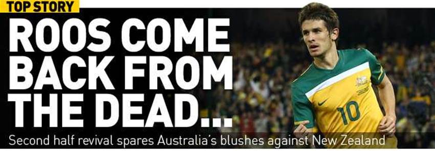 Socceroos Come Back From The Dead Socceroos Come Back From The Dead