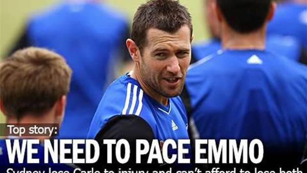 Emerton To Rest As Carle Ruled Out