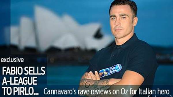 Cannavaro selling the A-League to Pirlo...