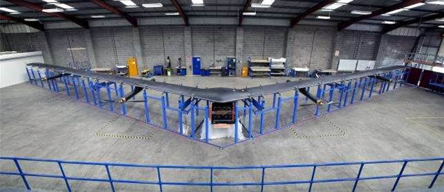 Facebook finishes 42 metre internet delivery drone
