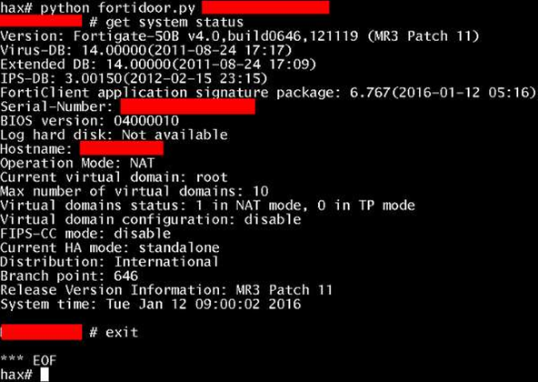 Fortinet denies backdoor in firewall operating system