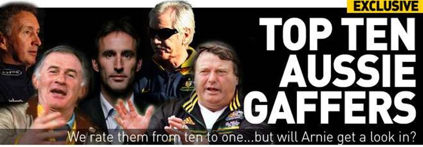 Top Ten Aussie Gaffers Top Ten Aussie Gaffers