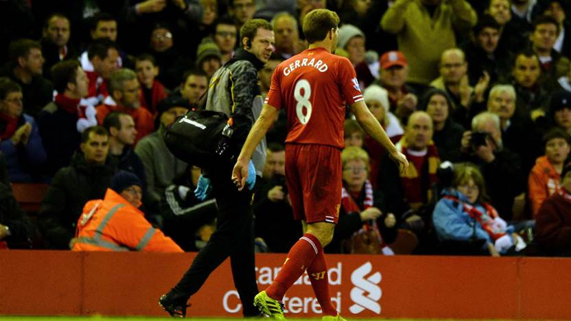Gerrard out for at least four weeks