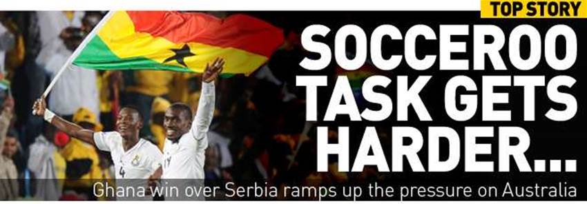 Ghana Make 10-Man Serbia Pay Penalty Ghana Make 10-Man Serbia Pay Penalty