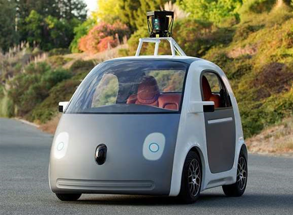 Google shows off prototype self-driving car