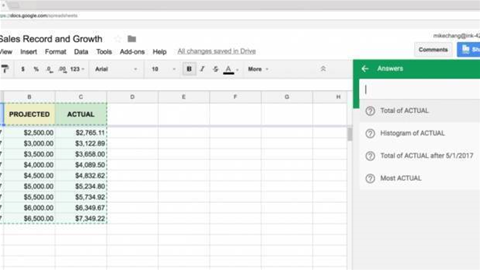 Google Sheets adds machine learning to charts