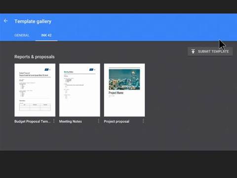 Google Docs, Sheets, Slides and Forms to get custom templates