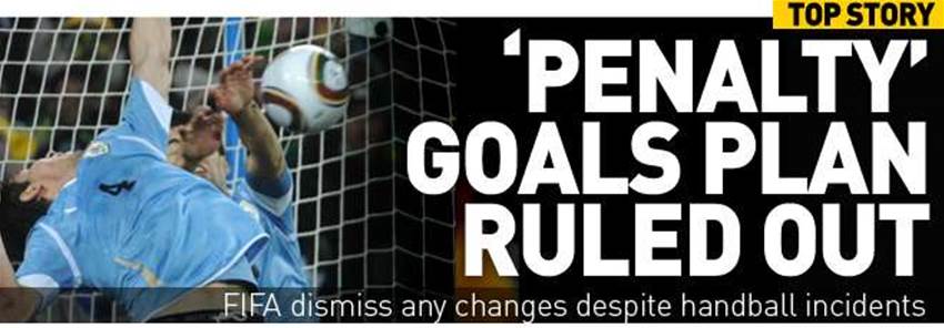 Blatter Rules Out 'Penalty Goals' Blatter Rules Out 'Penalty Goals'