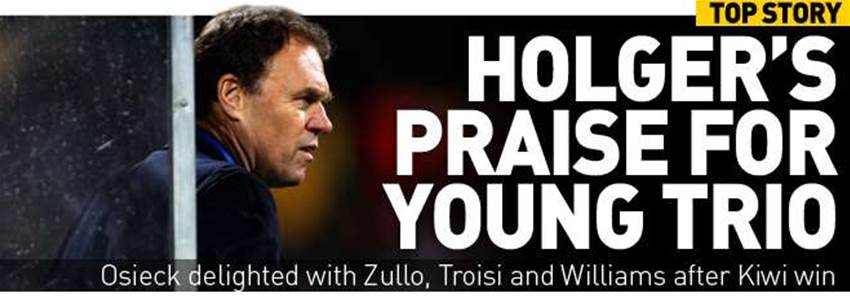 Osieck Pleased By Young Trio Osieck Pleased By Young Trio