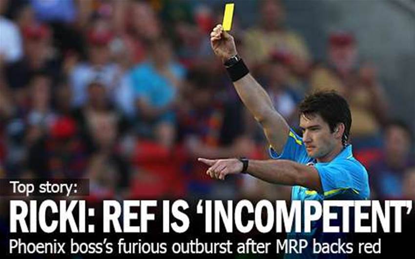 Ricki: Red Card Ref Is 'Not Competent' Ricki: Red Card Ref Is 'Not Competent'