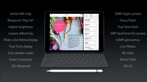 Apple reveals 9.7-inch iPad Pro