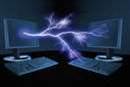 Zeus spreads giant arms wider