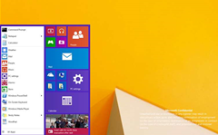 Windows 8.1 start menu leaks online