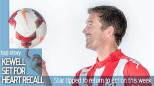 Kewell on brink of Heart return for Wanderers' visit