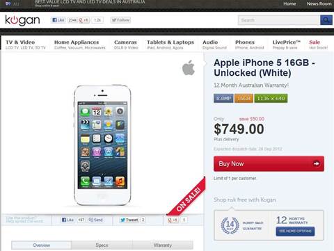 How Kogan can sell the iPhone 5 cheaper than Apple
