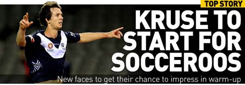 Kruse To Start Against UAE Kruse To Start Against UAE