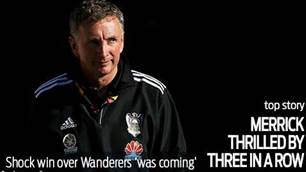 Ernie thrilled by three in a row