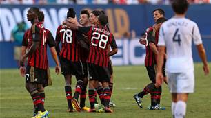 AC Milan finish with win over LA Galaxy