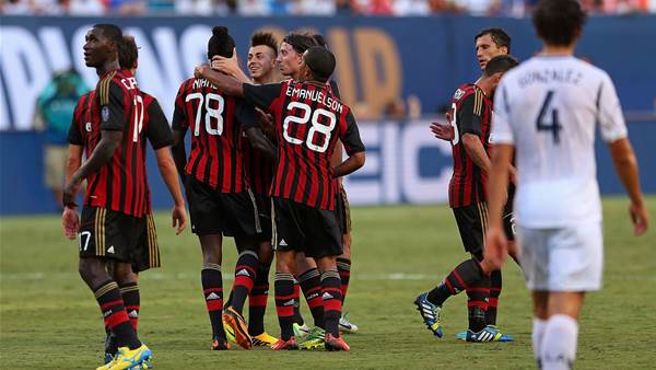 AC Milan finish with win over LA Galaxy