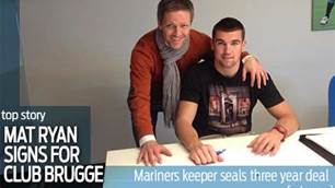 Mat Ryan signs for Club Brugge