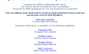 NSW Opal card suffers system, website crashes
