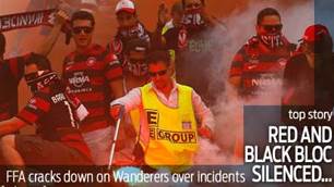Wanderers' Red and Black Bloc silenced