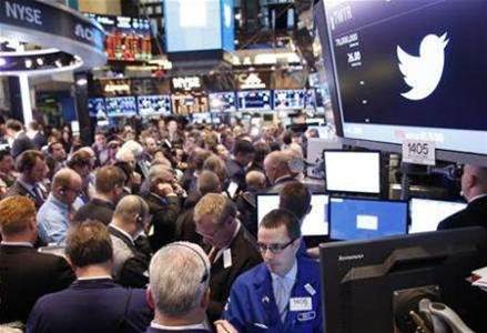 Twitter shares hit $50 on debut