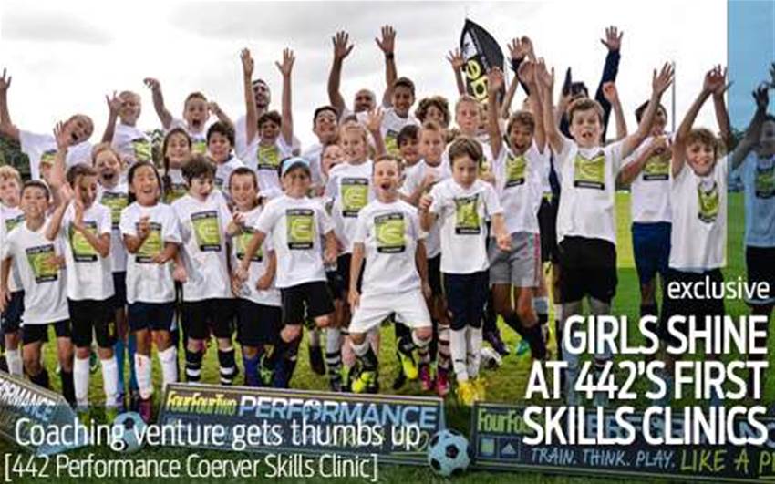 Girls shine at 442 skills clinics