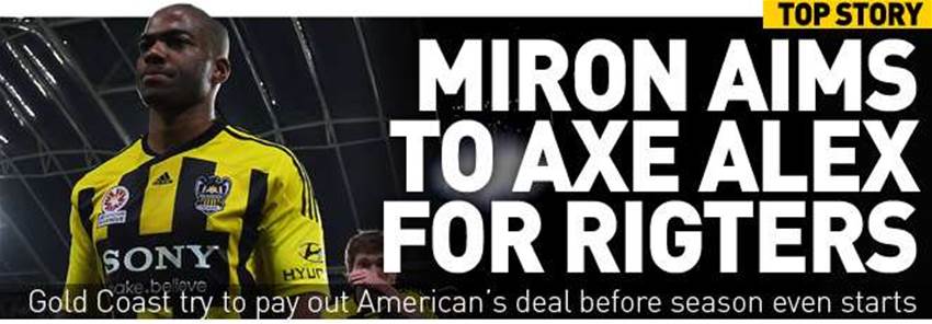 Miron To Axe Alex For Rigters Miron To Axe Alex For Rigters