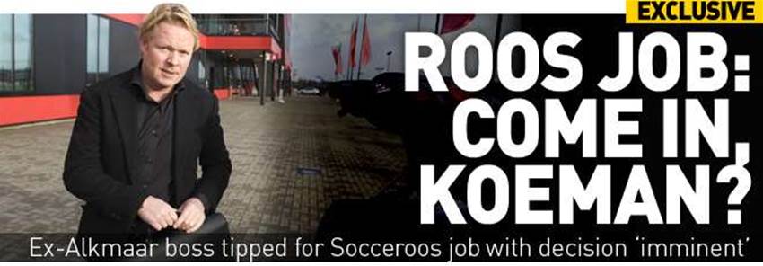 Koeman Joins Race For Roos Job Koeman Joins Race For Roos Job