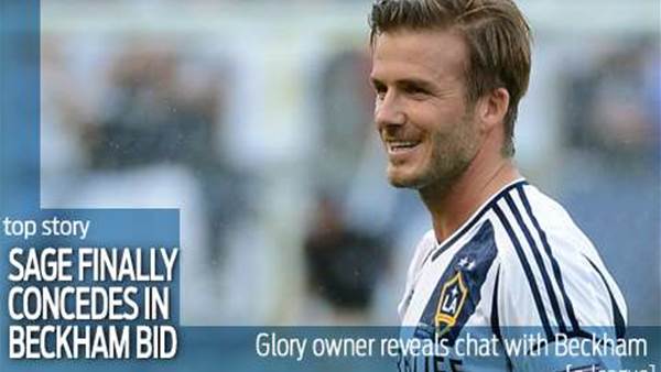 Perth Glory give up on Beckham