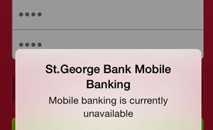 St George suffers online, mobile banking outage