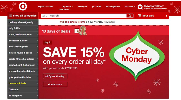 US retail websites go down under Cyber Monday traffic