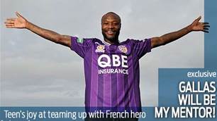 Glory teen's joy at Gallas as mentor