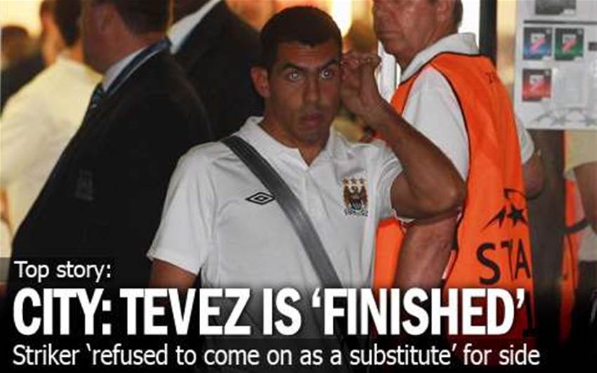 Mancini: Tevez Is Finished for Me Mancini: Tevez Is Finished for Me