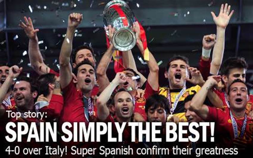 Spain Thrash Italy To Make History Spain Thrash Italy To Make History