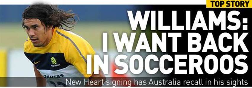 Williams: I Want Back In Roos Williams: I Want Back In Roos