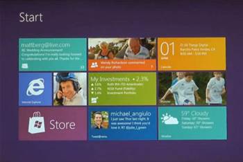 Microsoft previews Windows 8 user interface