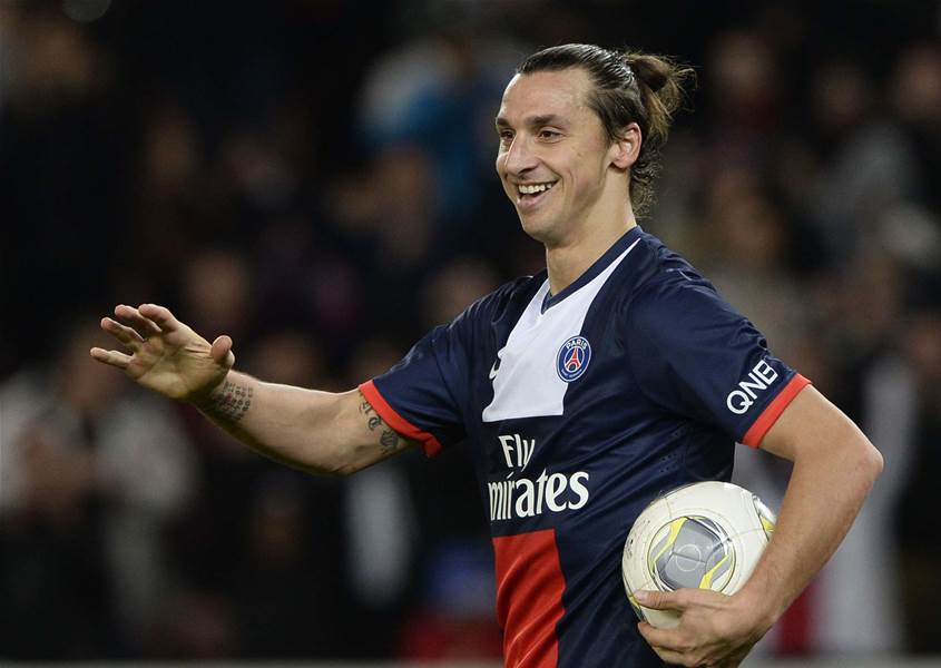 Zlatan hat-trick propels PSG four points  Zlatan hat-trick propels PSG four points