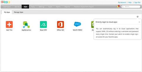 Zoho provides single sign-on for cloud apps