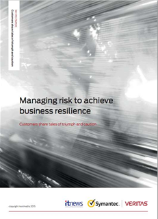 Managing risk to achieve business resilience