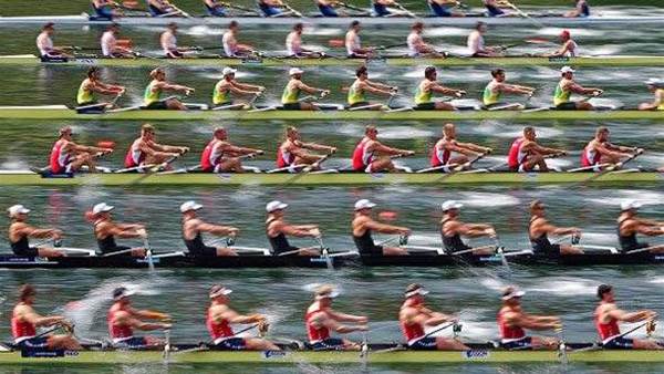 Few sights more majestic than a rowing eight in full flight