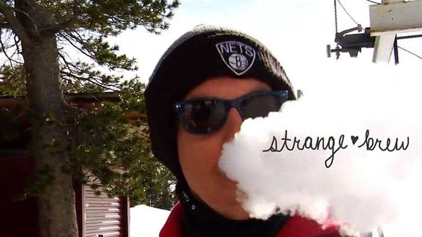 Aussie Raph Louis with the Strange Brew Crew in Tahoe Aussie Raph Louis with the Strange Brew Crew in Tahoe