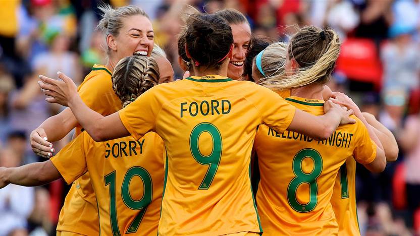 Kerr and De Vanna on target in Matildas 2-1 win over Brazil